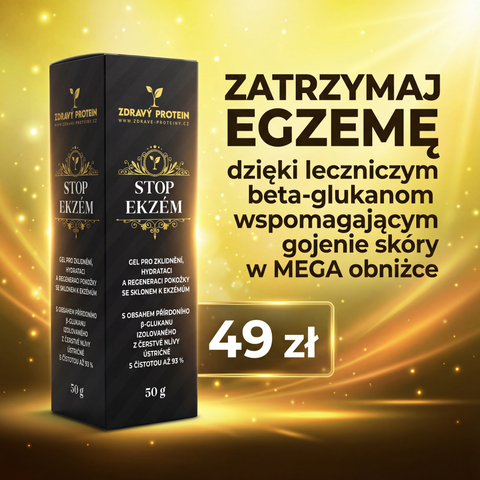 MEGA WYPRZEDAŻ: STOP EKZÉM z leczniczymi beta-glukanami wspomagającymi gojenie skóry