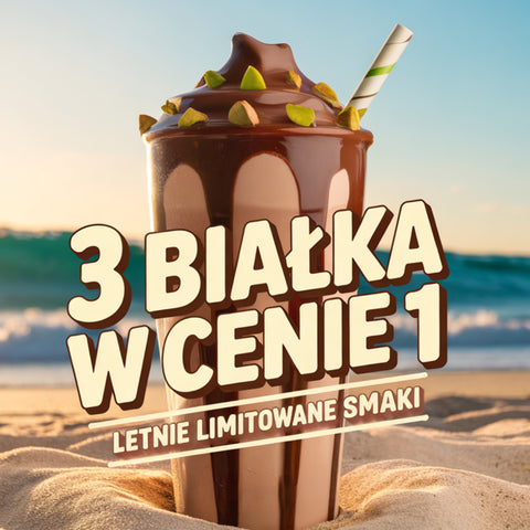 3 duże pakiety proteinowe w cenie 1