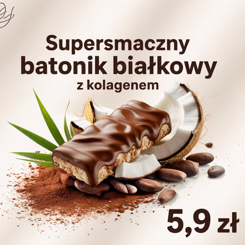 Supersmaczne batoniki proteinowe z kolagenem