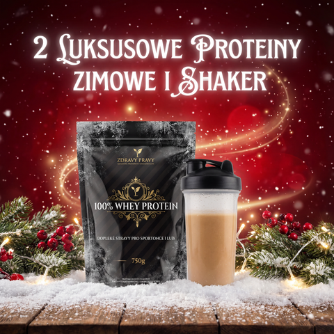 2 prezenty GRATIS: 2 luksusowe proteiny zimowe i shaker
